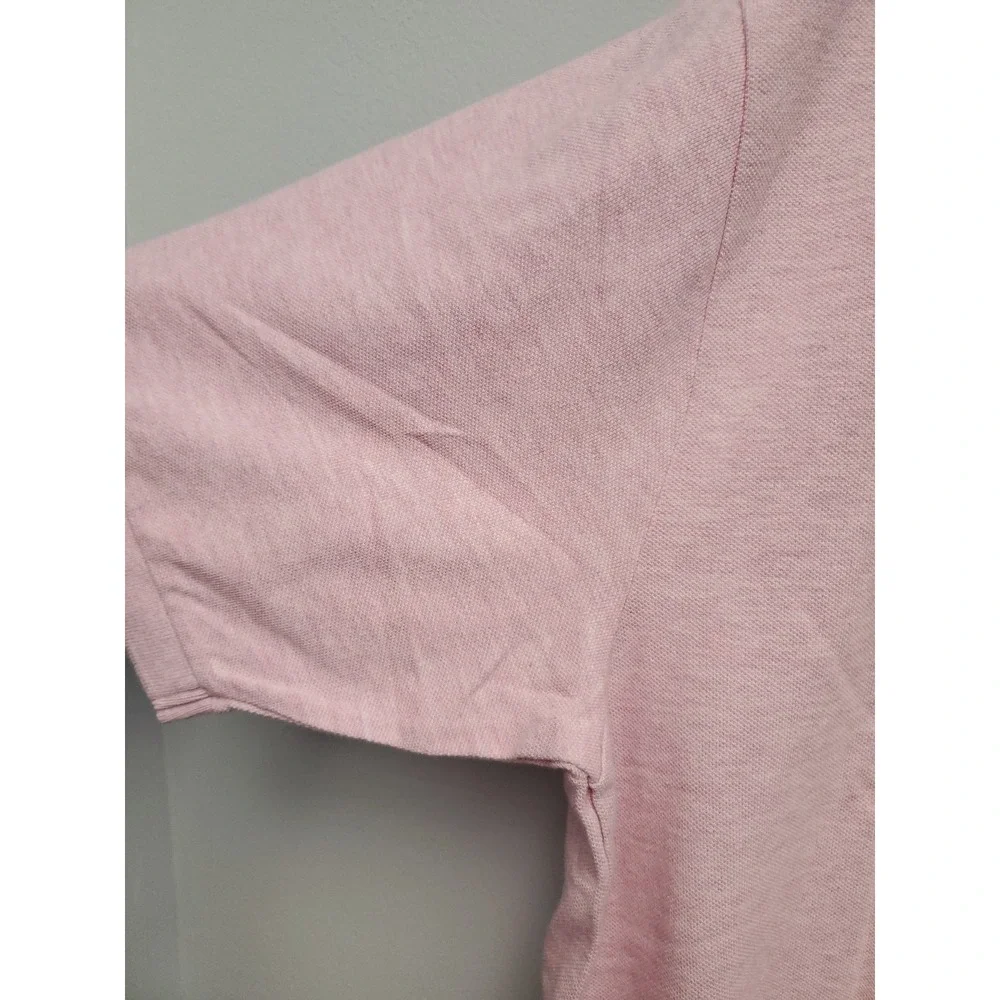 NWT Polo Ralph Lauren Men's XLTALL Polo Shirt Cotton SS Heathered Pink Pony Logo